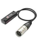 Hawk-Woods I-PW3 (IPW3) X 4-pin XLR (male) to USB iPhone/iPad Charge Adaptor Cable - 5v Regulated (15cm) Hawk-Woods I-PW3 (IPW3) X 4-pin XLR (male) to USB iPhone/iPad Charge Adaptor Cable - 5v Regulated (15cm)